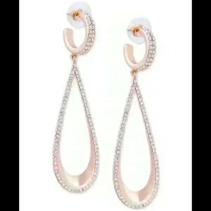 Guess new Pave lined Dangle Earrings